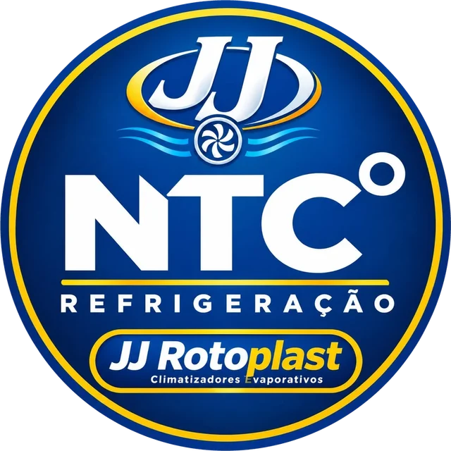 Selo das marcas representadas: NTC Refrigeração, JJ e Rotoplast